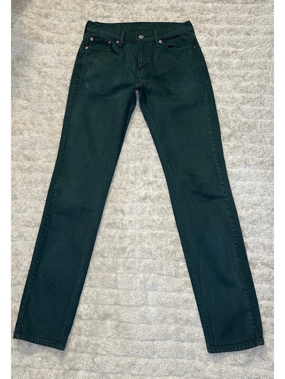 Levi's green 511 Slim Fit garment-dyed stretch denim jeans Water<Less 28x32
